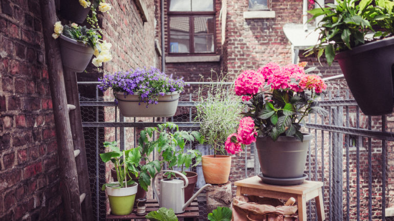 In een kleine tuin of op je balkon is kunstgras een mooi alternatief
