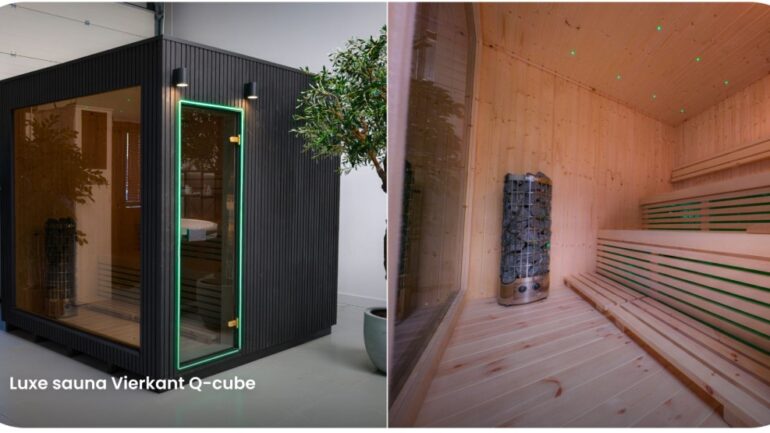 Luxe sauna vierkante q-cube