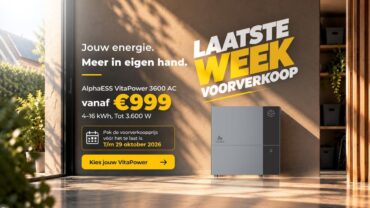 Meer halen uit je zonnepanelen: de VitaPower 3600 AC van AlphaESS nog in de voorverkoop